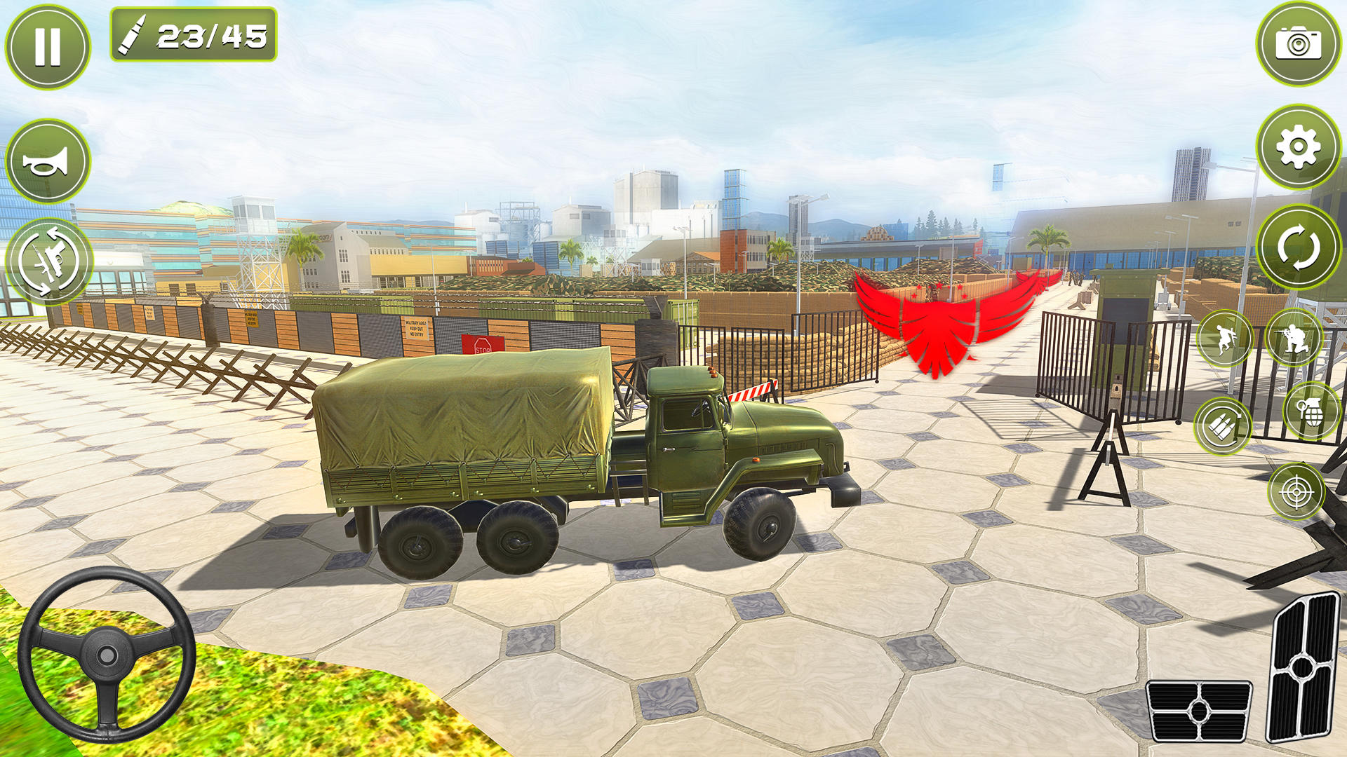 Captura de Tela do Jogo Army Truck Games 2024