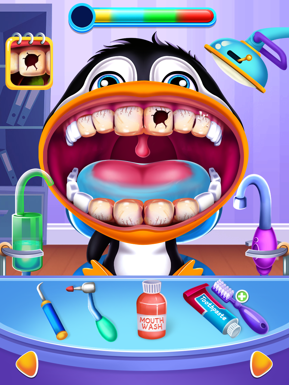 Captura de Tela do Jogo Médico animais: Jogos Dentista