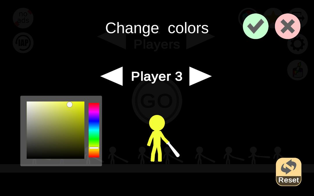 Screenshot of Catch You: 1 to 10 Player Stickman Fighting Game