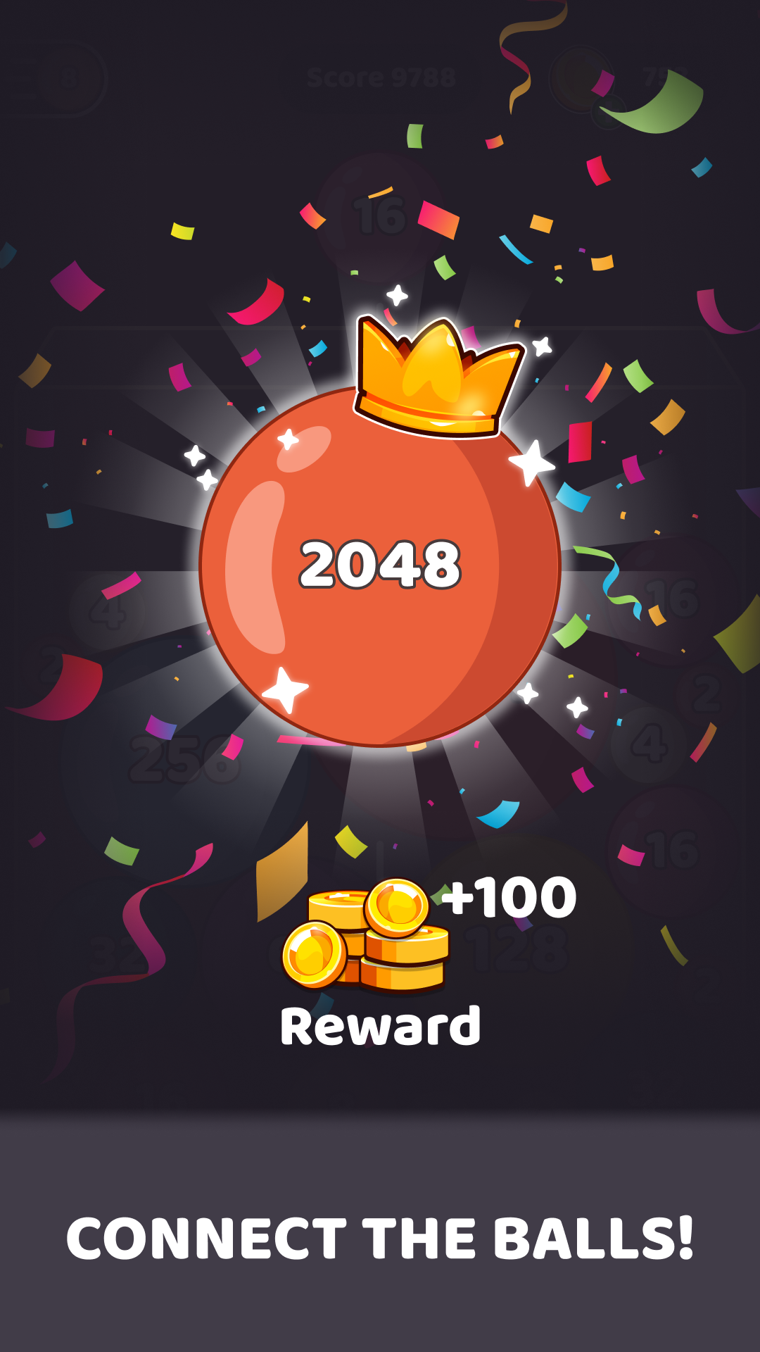 2048 Balls: Number Puzzle Game Screenshot