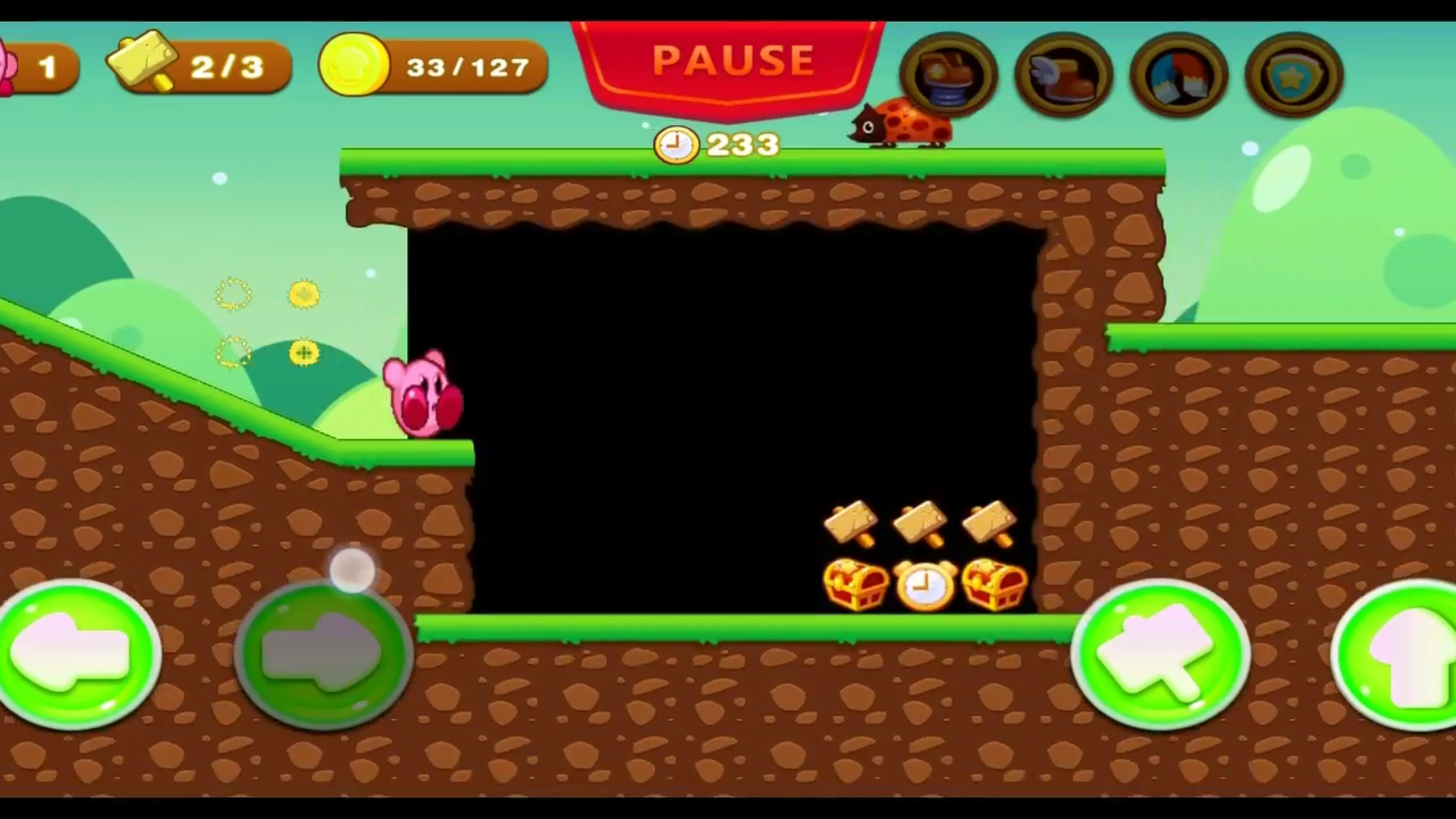 Cuplikan Layar Game 星の土地でのカービーの旅