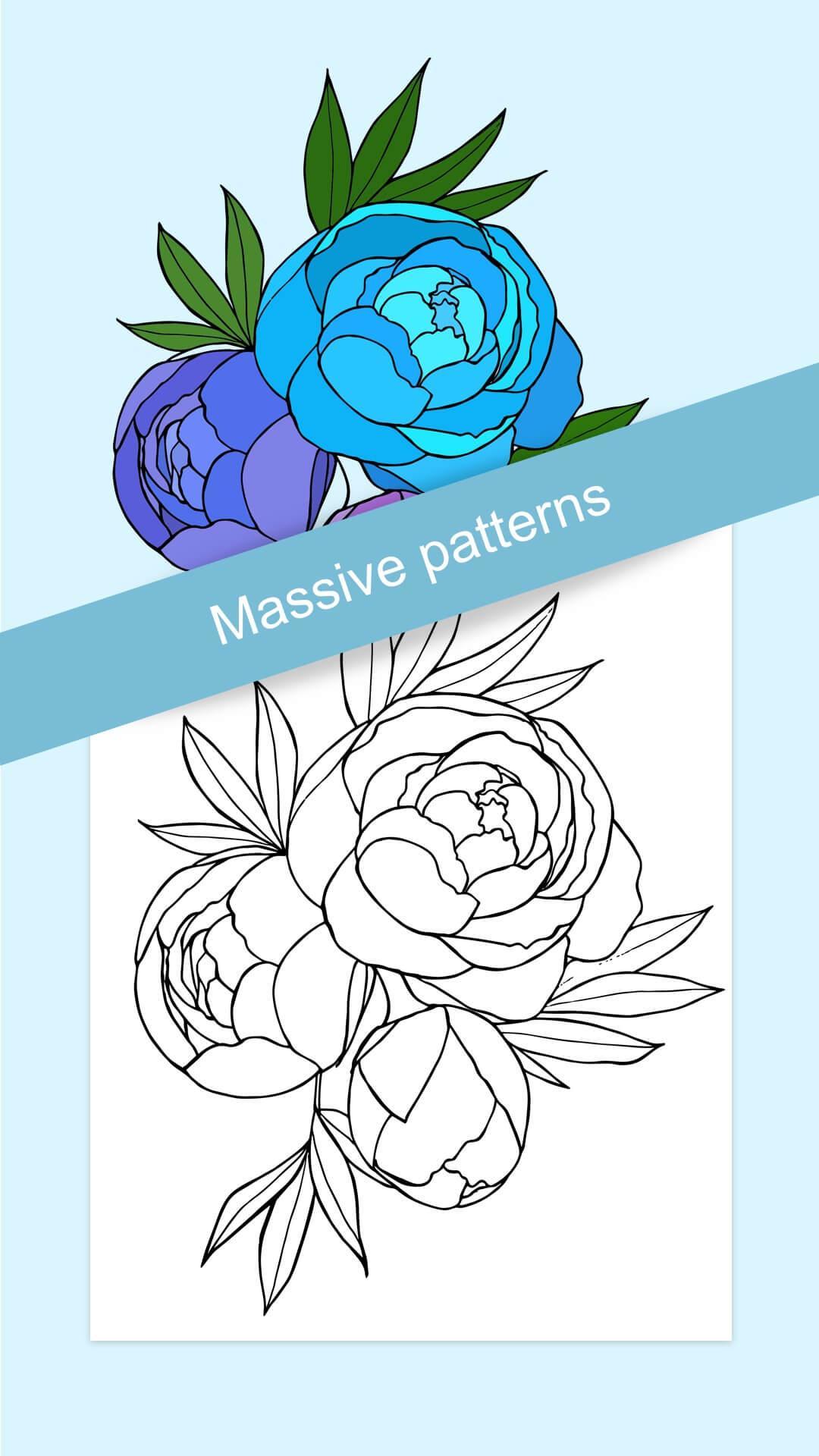 Flowers Coloring Books Game Screenshot