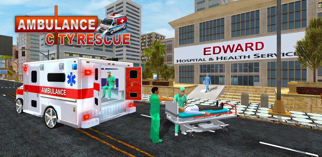 Banner of Giochi di simulatore di salvataggio in ambulanza della città 1.2
