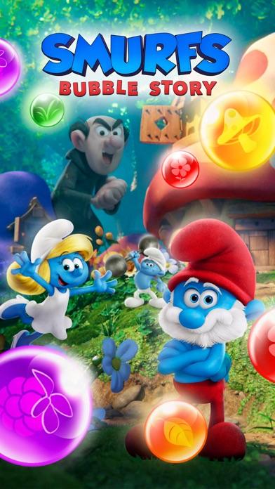Smurfs Bubble Shooter Game Game Screenshot
