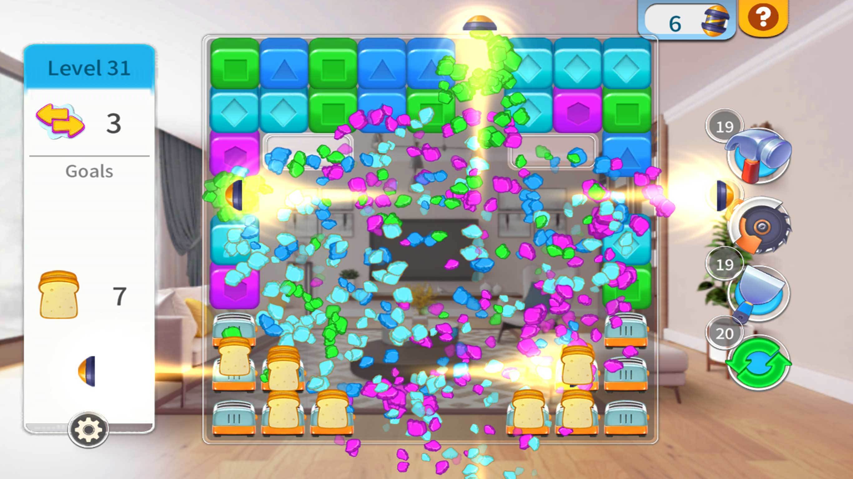 Home Designer - Match + Blast Game Screenshot