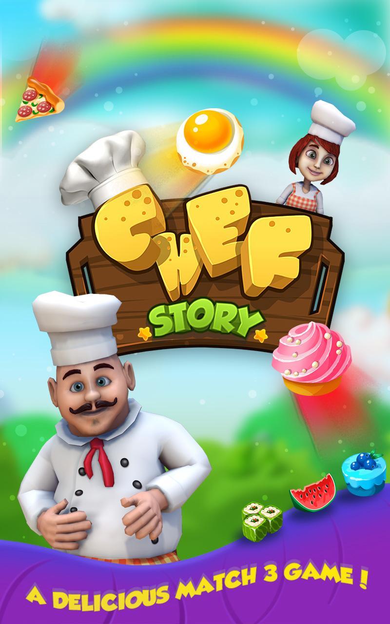 Screenshot 1 of Chef Story: juegos gratuitos de Match 3 2.3