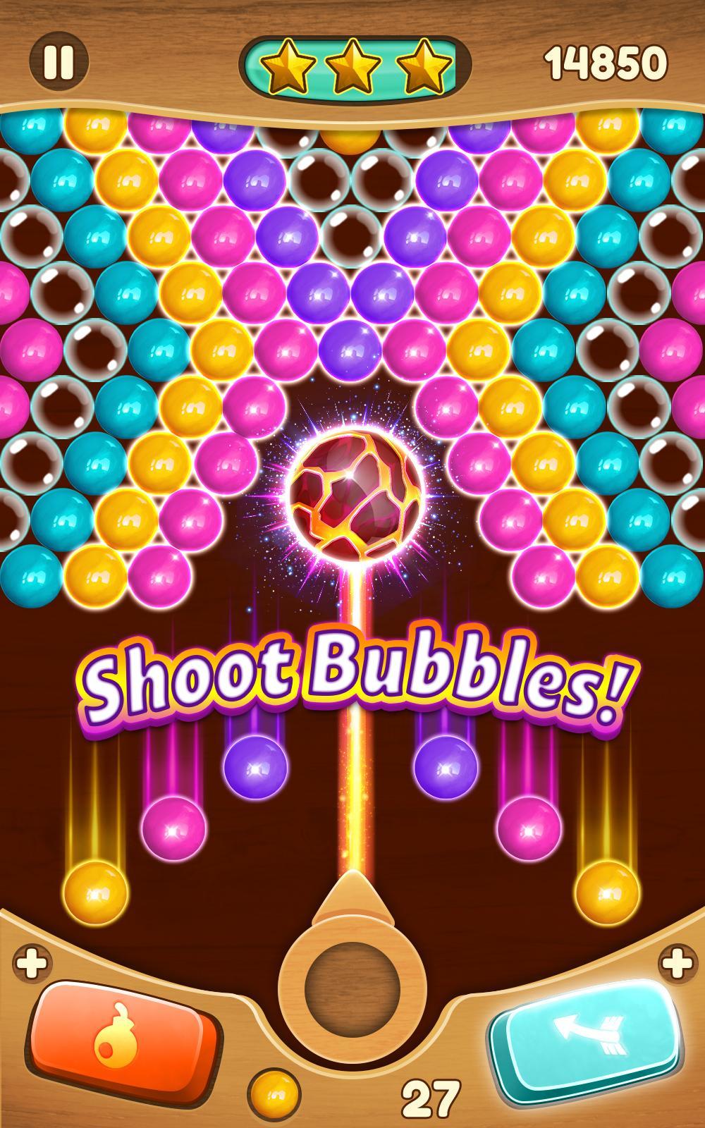 Wood Bubble Pop Game Screenshot