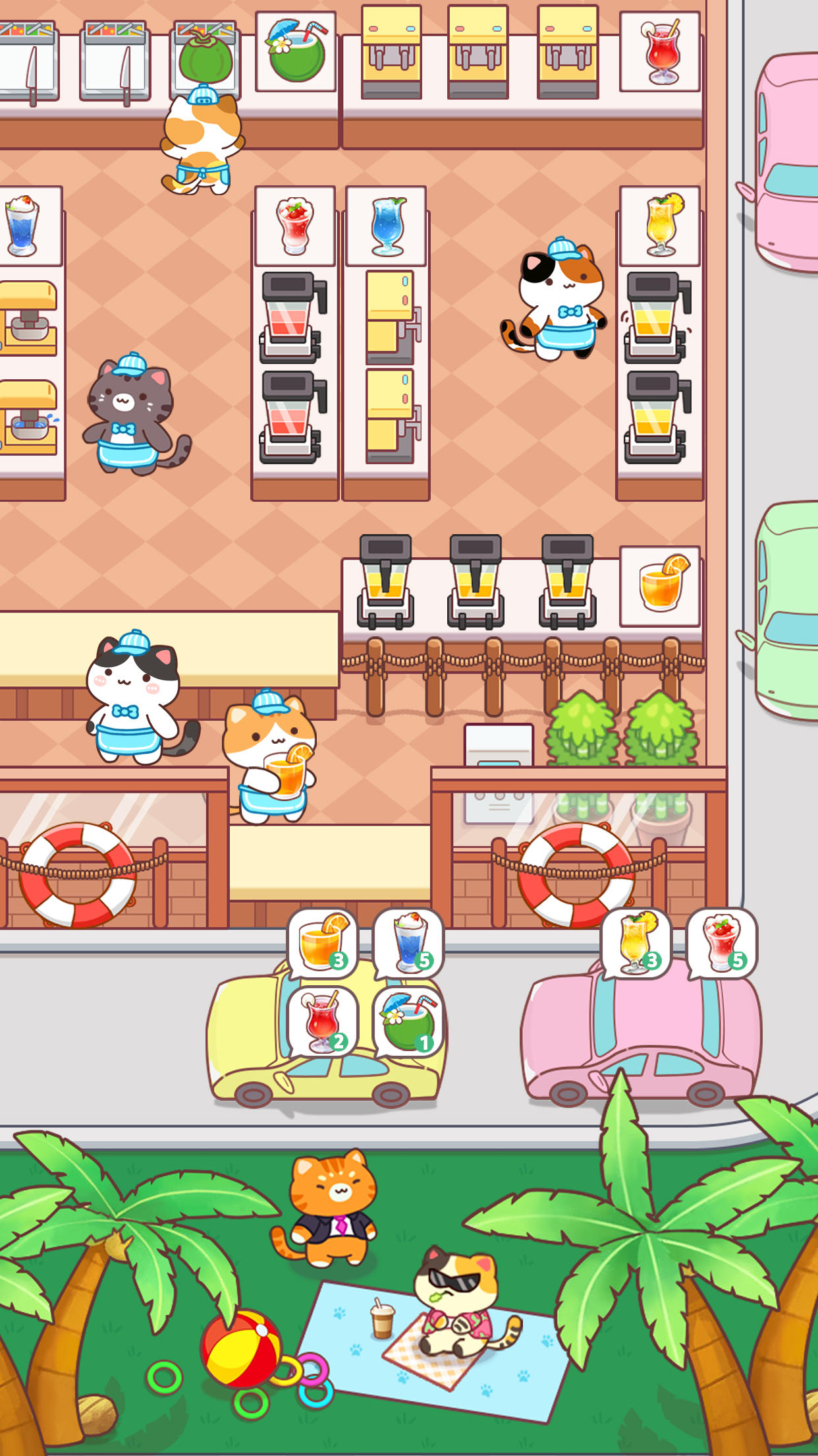 Screenshot 1 of Cat Cooking Bar - 治愈貓咪模擬經營大亨遊戲 1.7.16