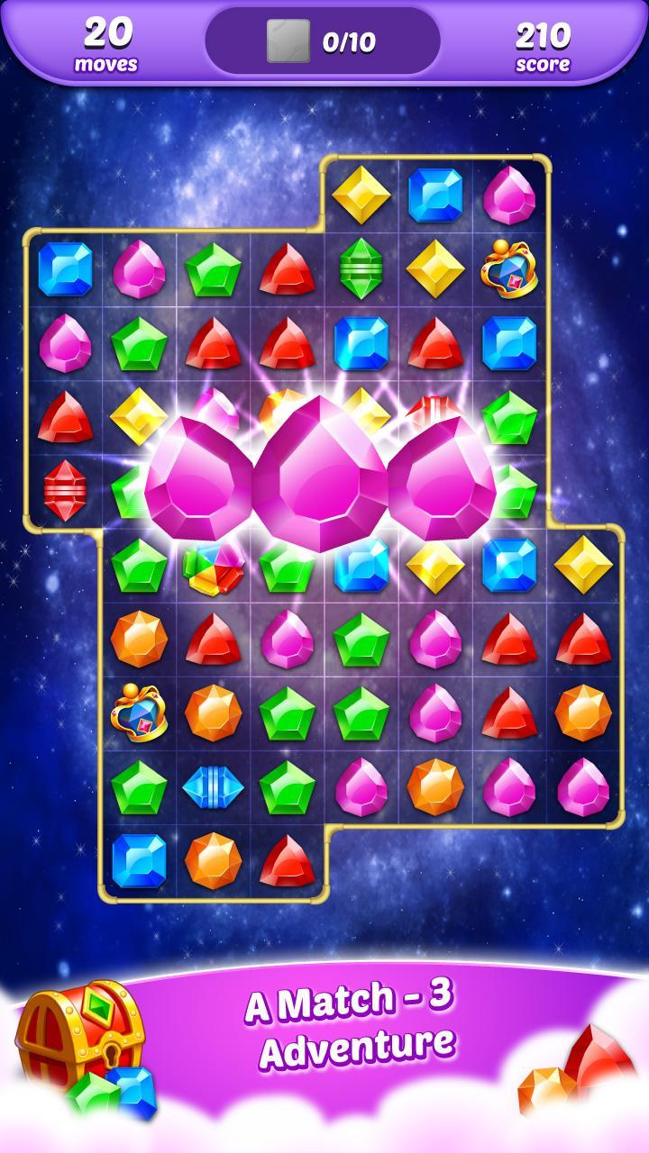 Jewel Matching Fun free Gems 遊戲截圖