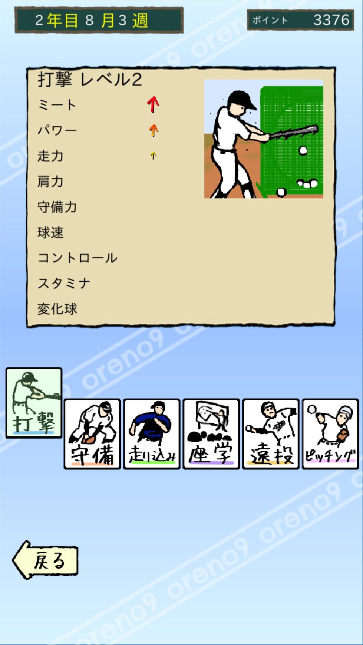 俺のナイン 一 最強のおかずで甲子園を目指せ ภาพหน้าจอเกม