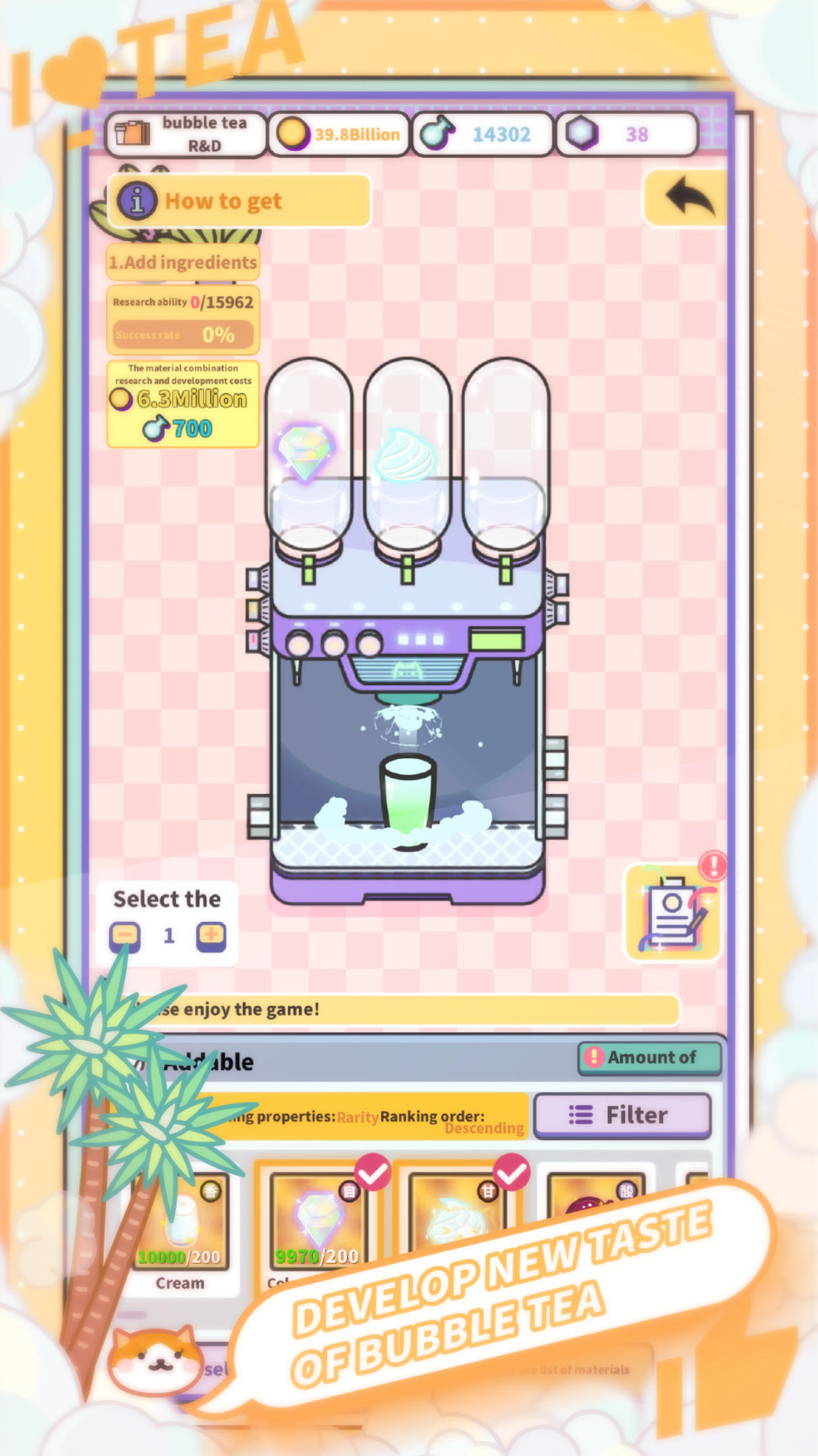 Screenshot of Bubble Tea Tycoon