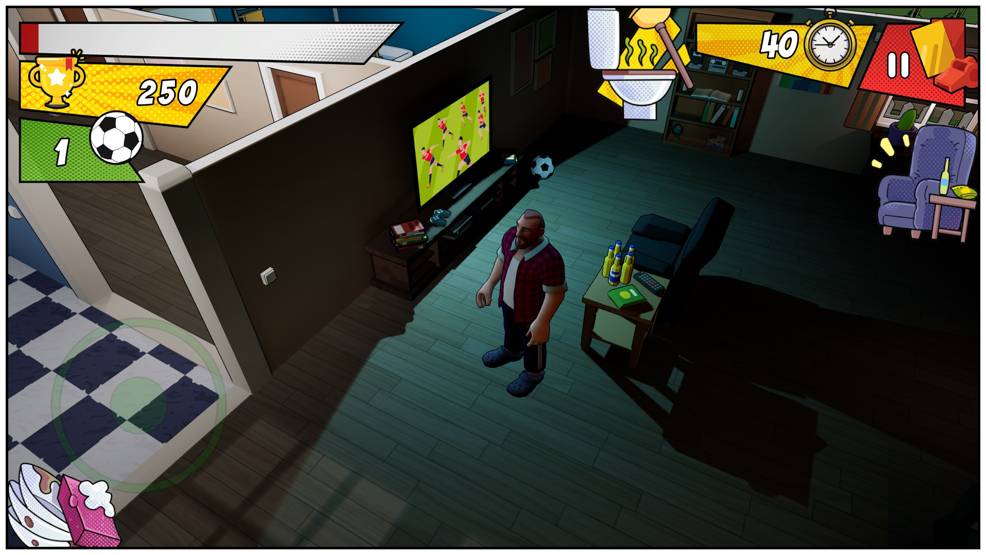 Angry Dad: Arcade Simulator Game Screenshot