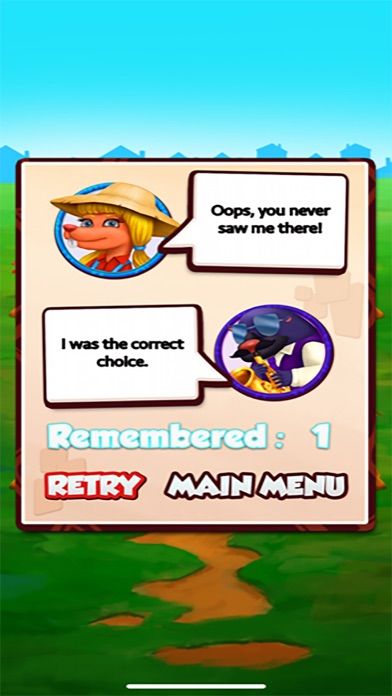 Four Memory screenshot game