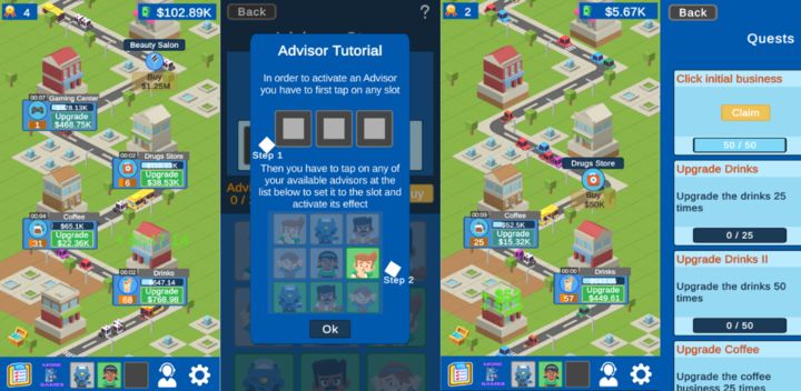 Top 10 Android IOS Tycoon Mobile Simulation Management Games - Best Tycoon  Management Mobile Games 