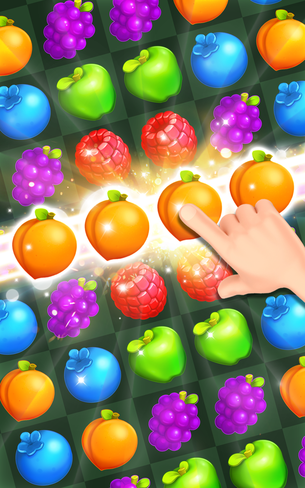 Captura de Tela do Jogo Yummy Fruit Match 3