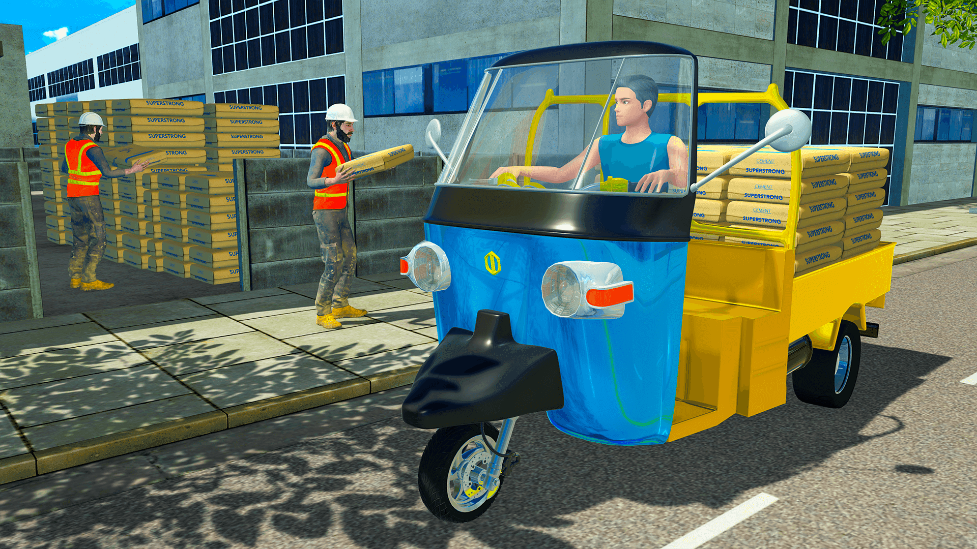 Auto Modern Rickshaw 3D Sim Game Screenshot