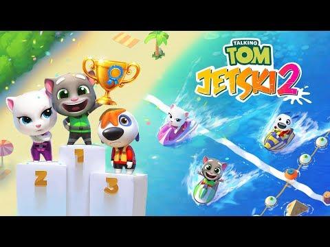 Screenshot of the video of Talking Tom Jetski 2