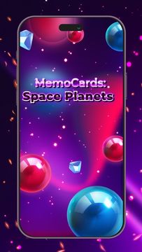 MemoCards : Space Planets Game Screenshot