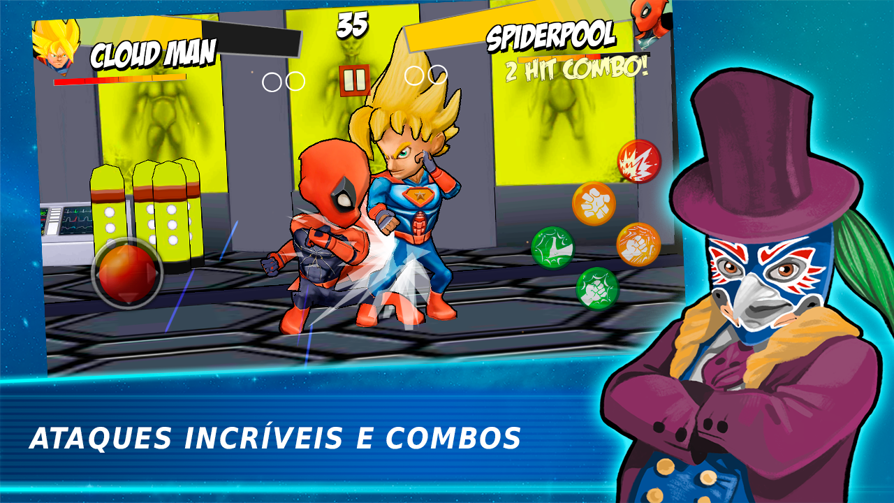Captura de Tela do Jogo Jogos de luta de super-heróis