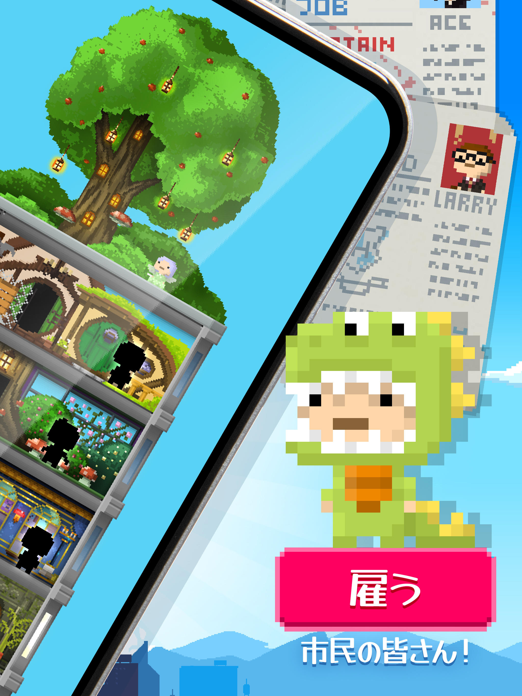 Tiny Tower：8 ビットレトロタイクーン ゲームのスクリーンショット