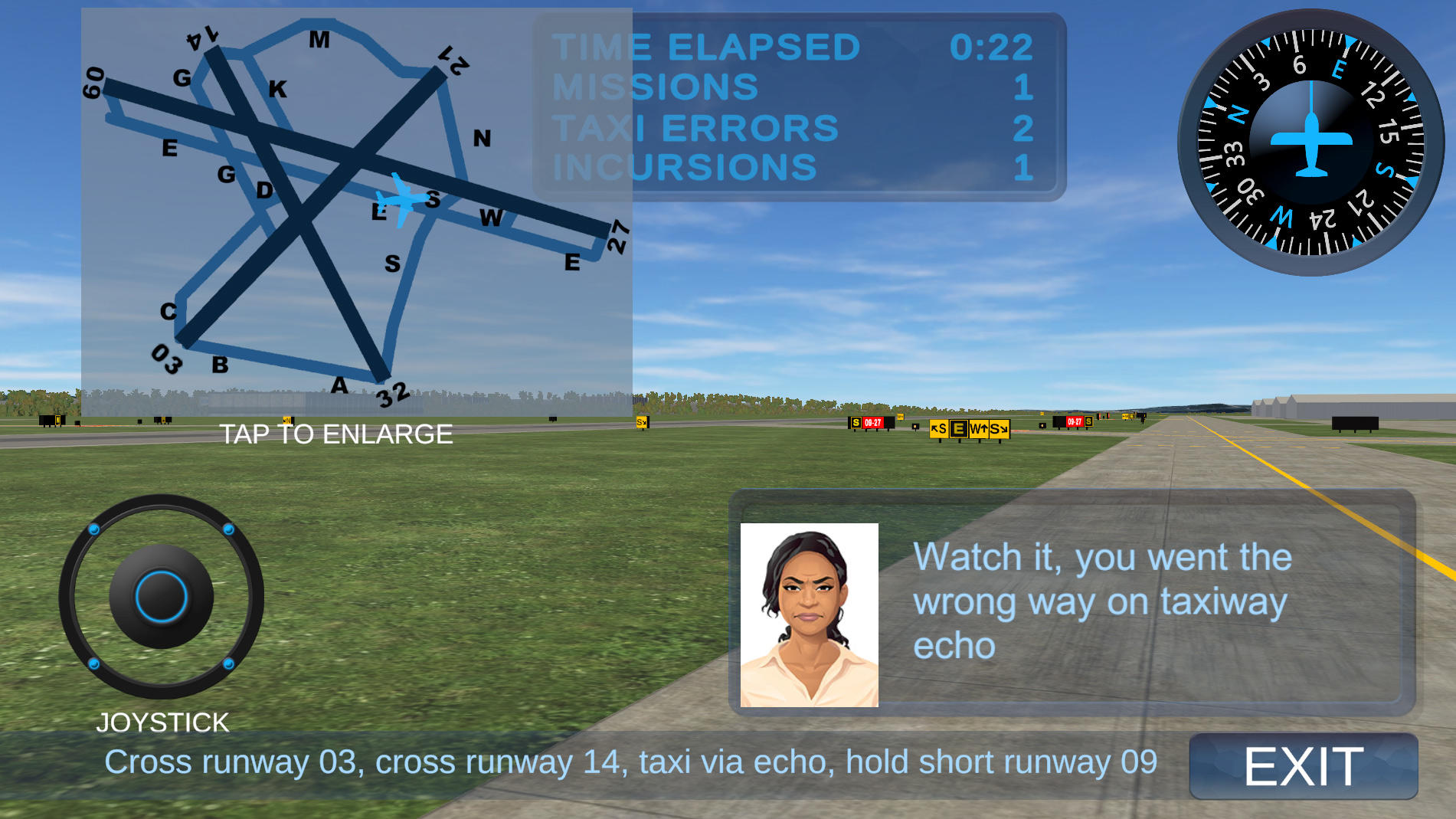 Taxiway Madness Game Screenshot