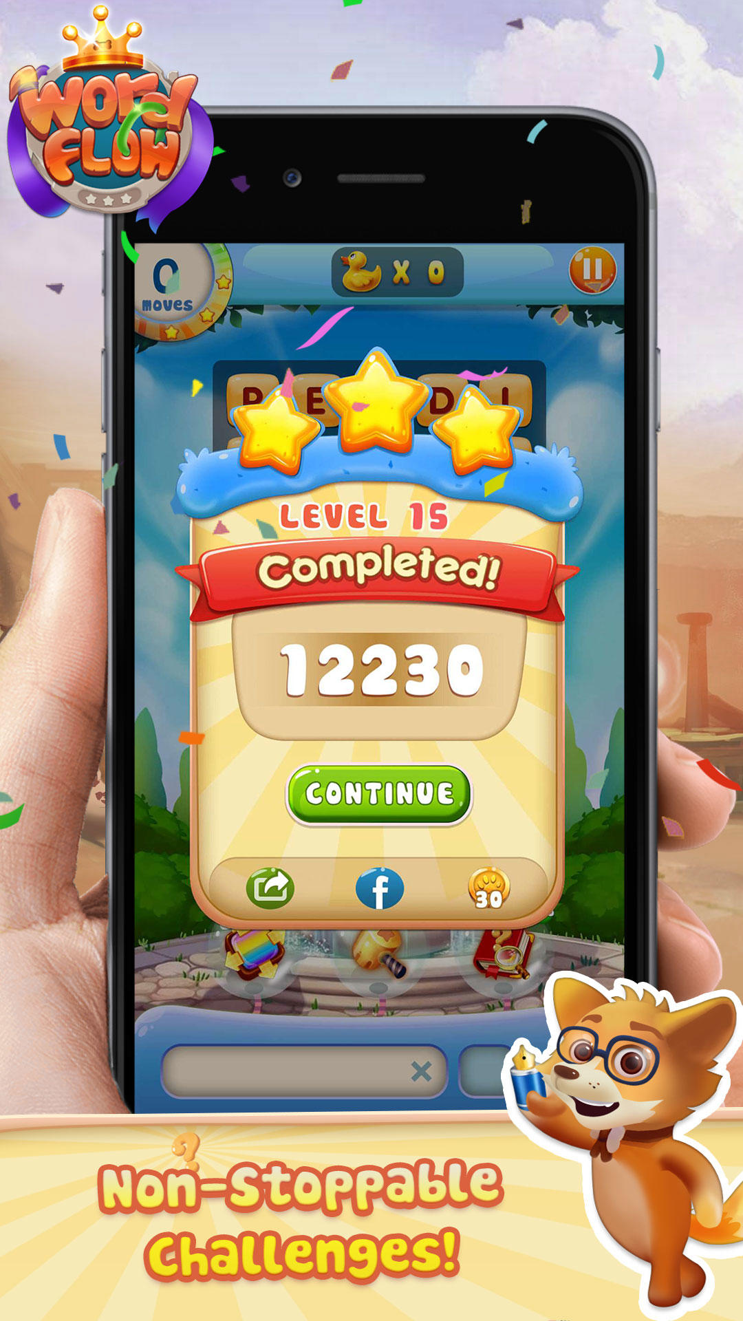 Cuplikan Layar Game Word Flow: Match&Word Game