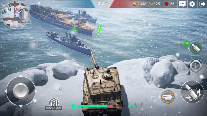Screenshot 1 of สงครามรถถัง: เกมต่อสู้ PvP 1.1.10