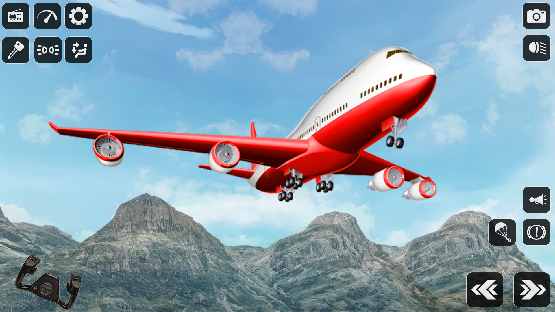 Airplane Missions Simulator 3D Game Screenshot