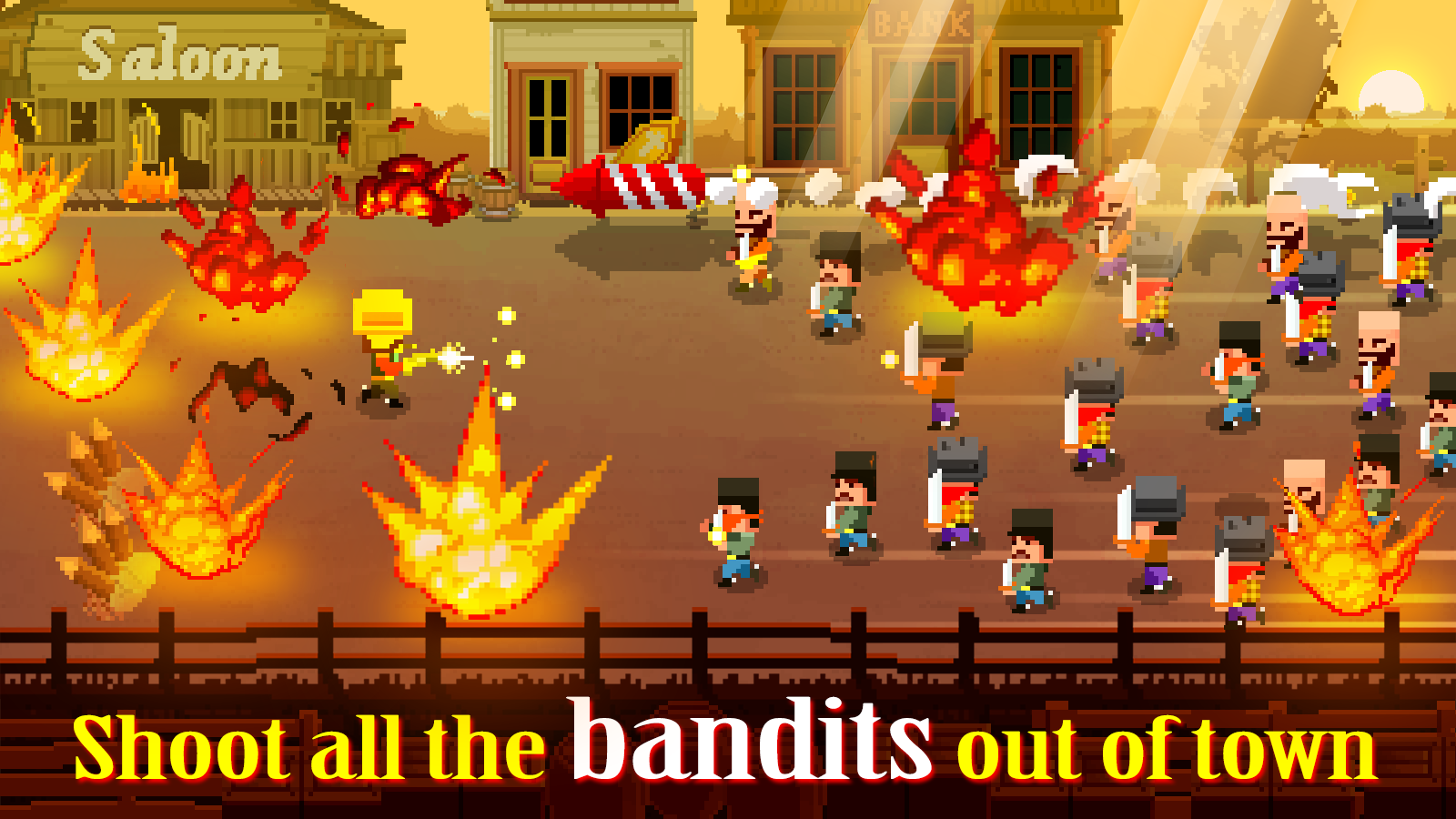 Sheriff vs Cowboys Game Screenshot