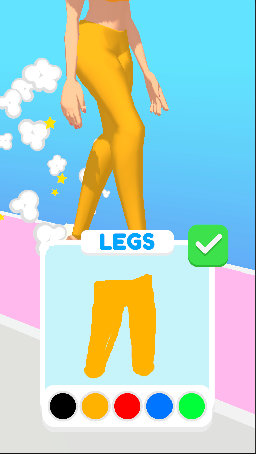 Screenshot of Draw Dress!