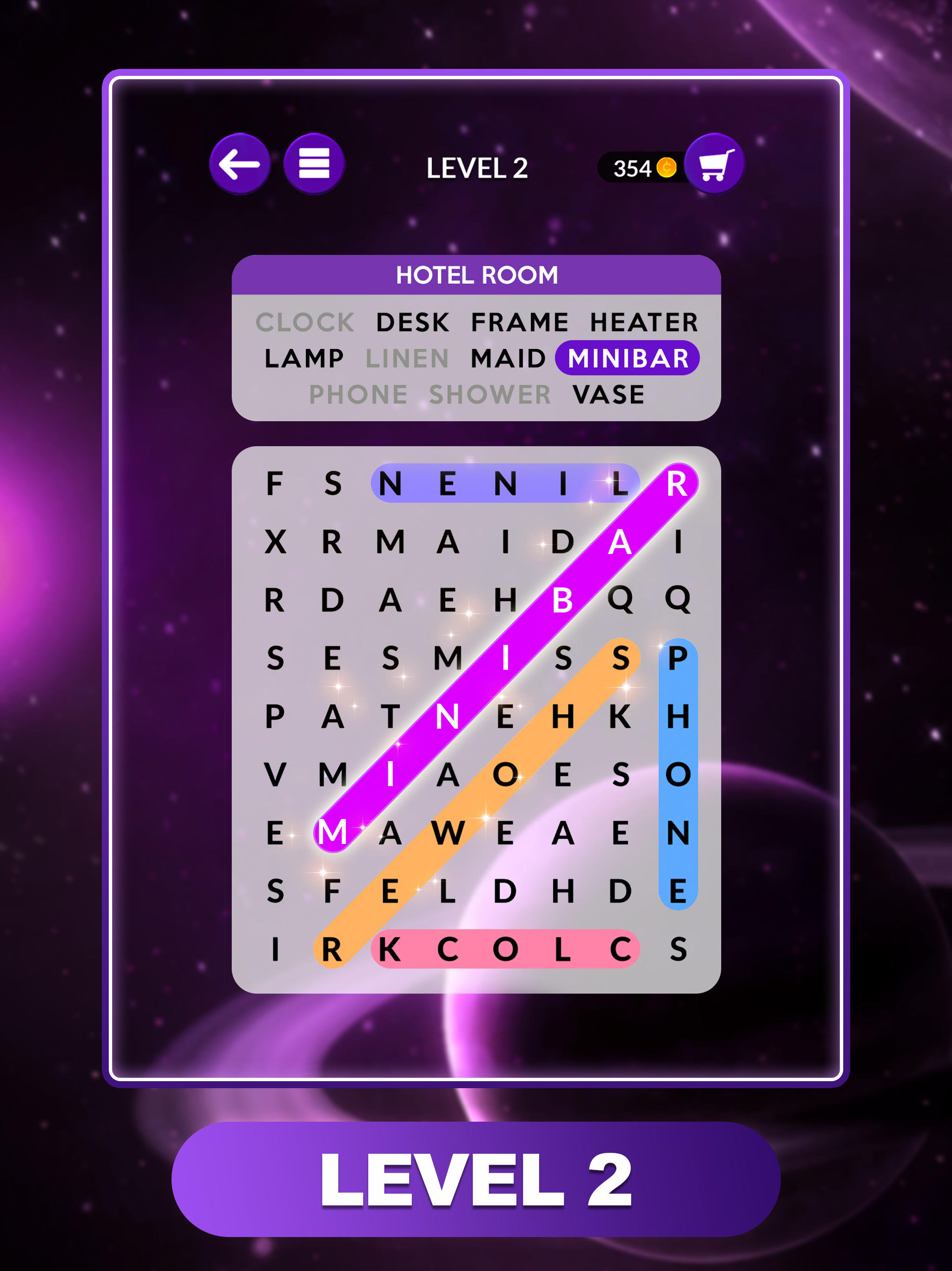 Wordscapes Search: Word Games Game Screenshot
