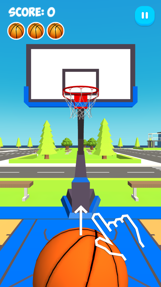 Screenshot of Basketball Challenge 3D