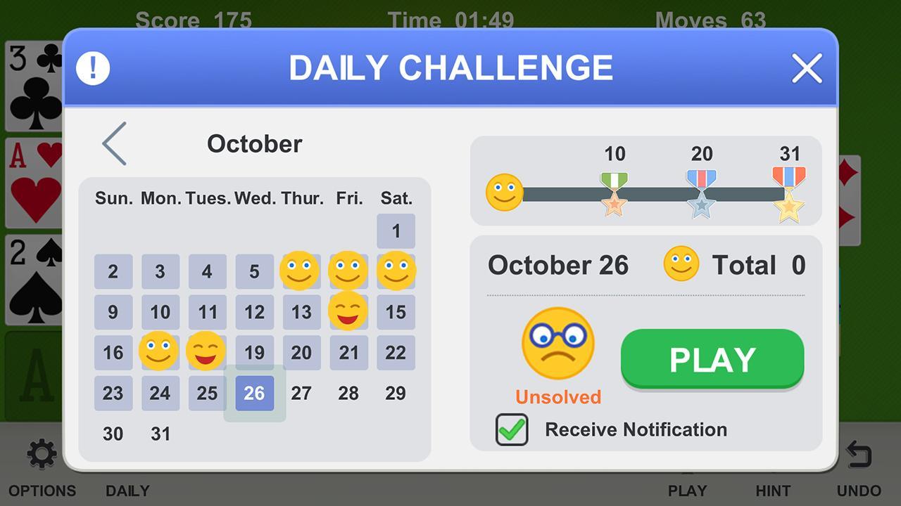 Solitaire Game Screenshot