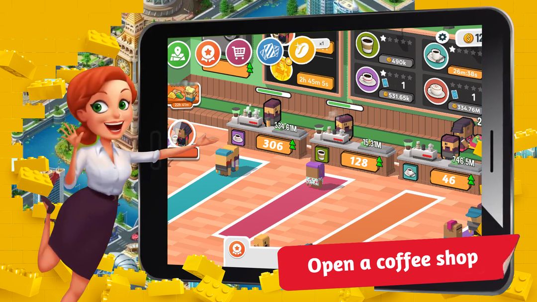 카페 판매자 타이쿤 게임 스크린 샷