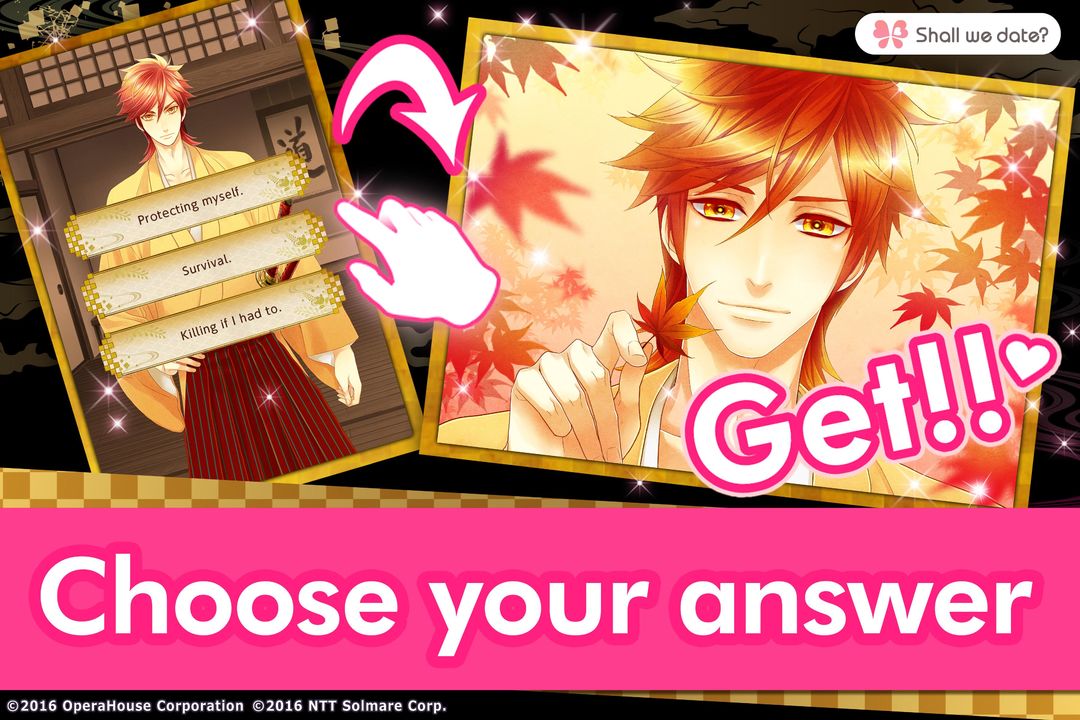 Teen Samurai / Romantic visual novel screenshot game