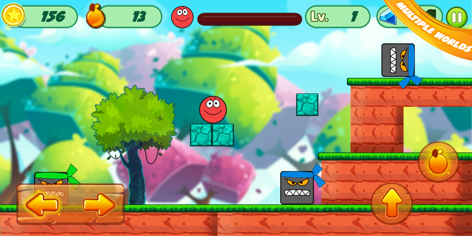 Cuplikan Layar Game Red Adventure Ball _ Jumb Ball