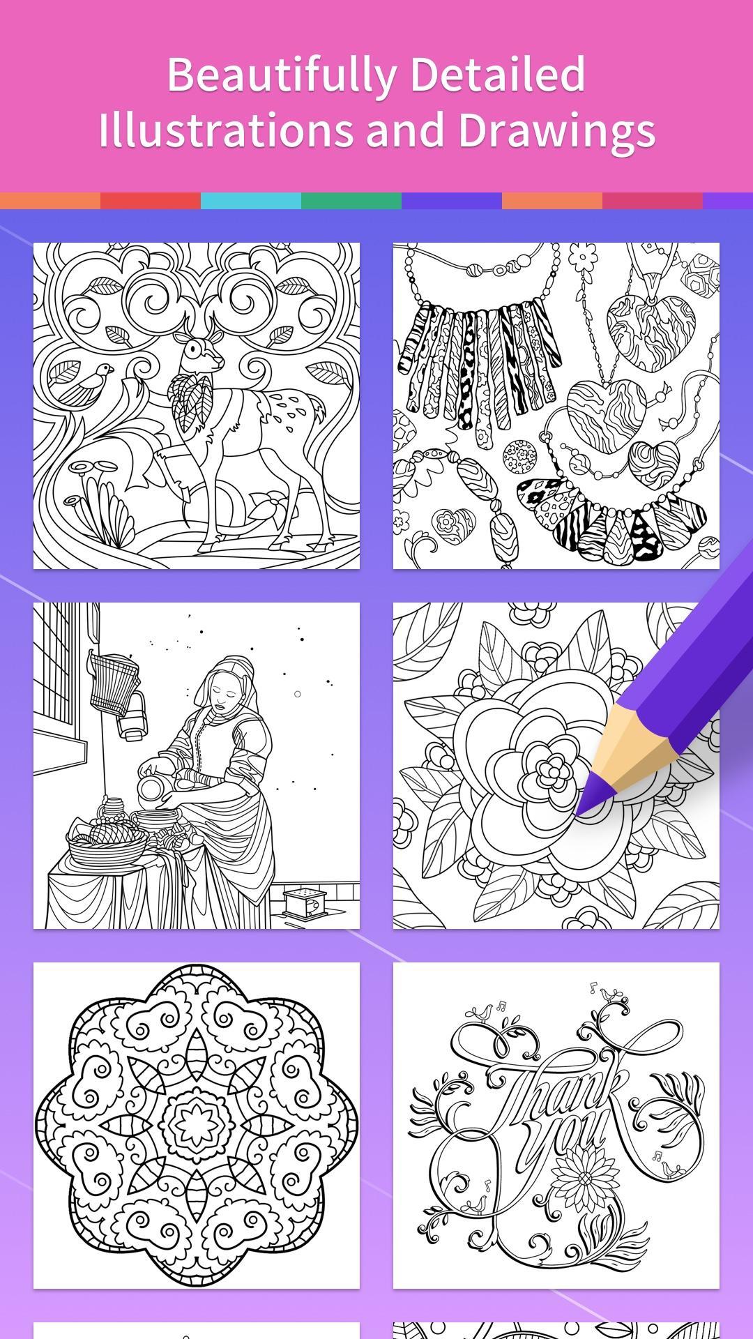 Adult Coloring Book Game Screenshot