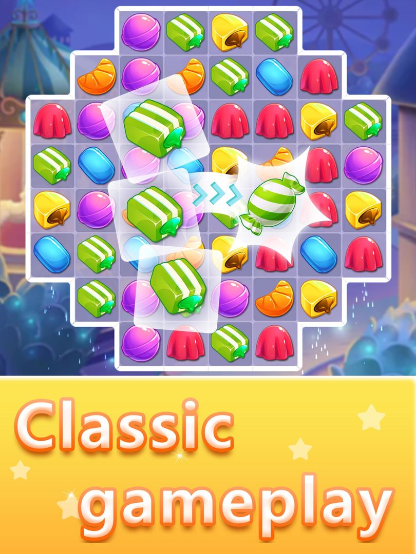 Candy Smash: Sweet Crush Match 3 Games ภาพหน้าจอเกม