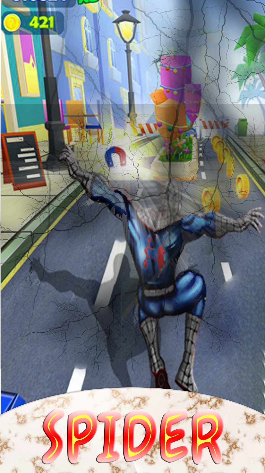 Spider Subway Super Hero Game Screenshot