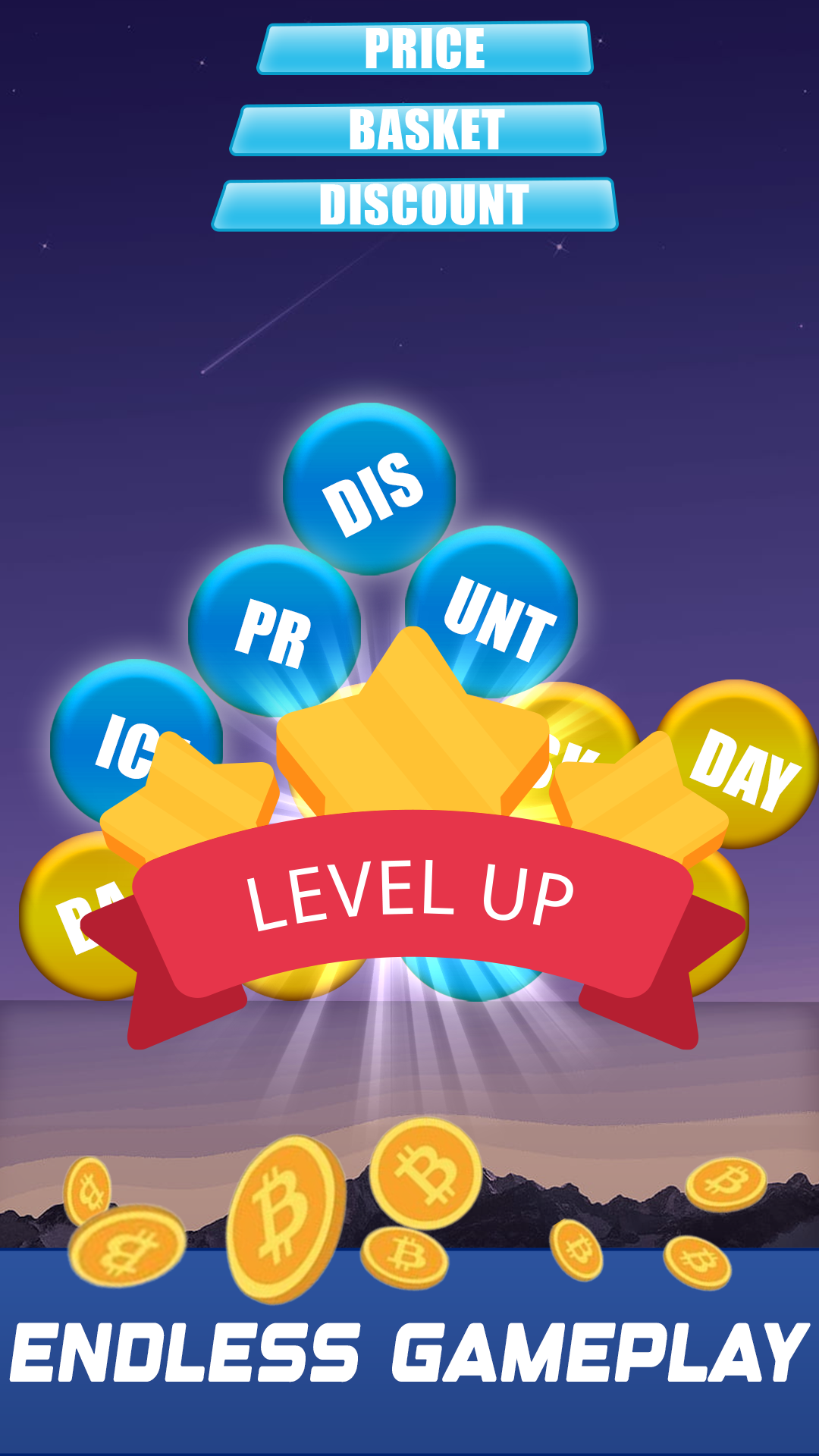 Word Infinity - Earn BTC & ETH Game Screenshot