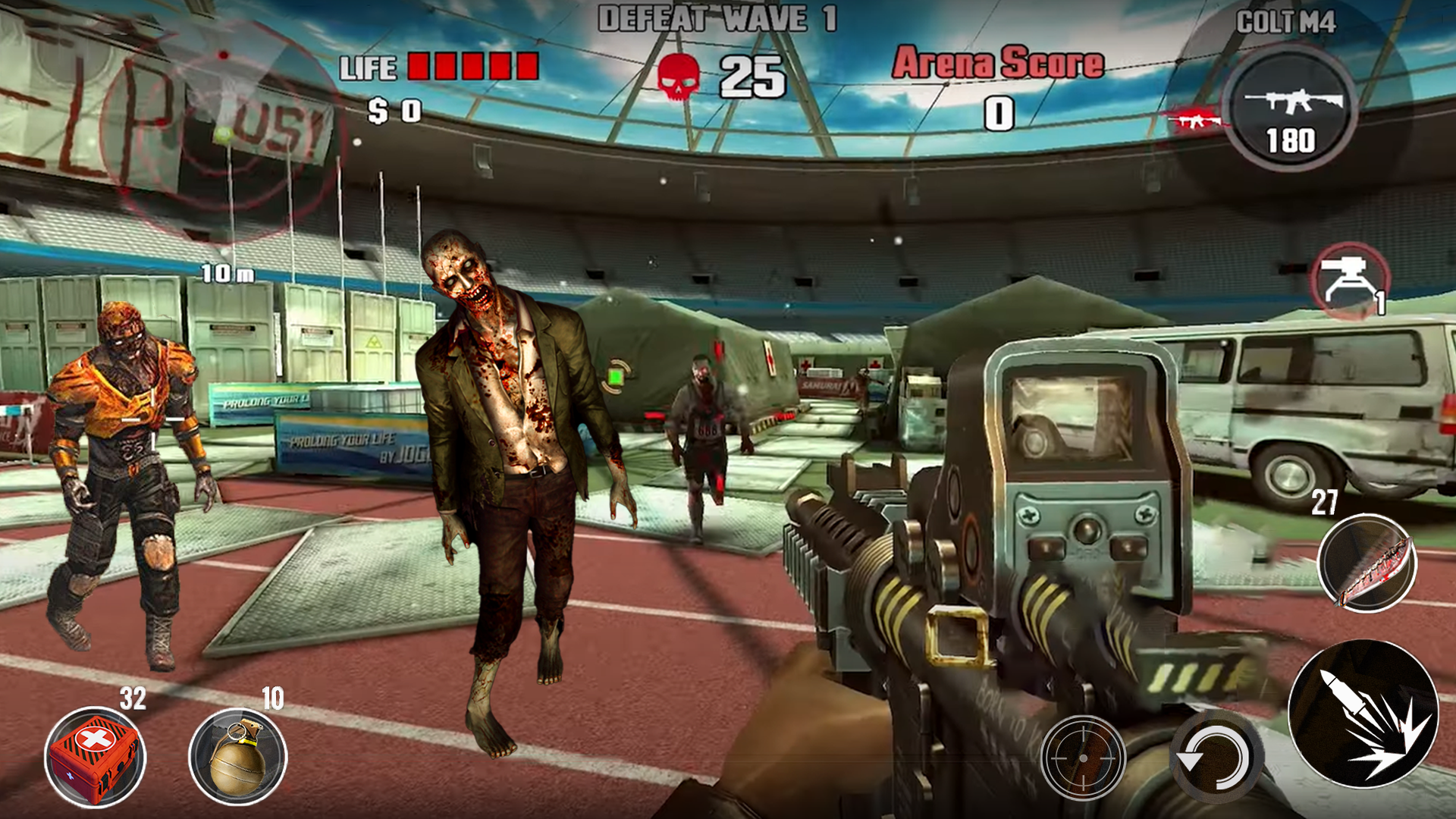 Screenshot of Zombie Games with Shooting