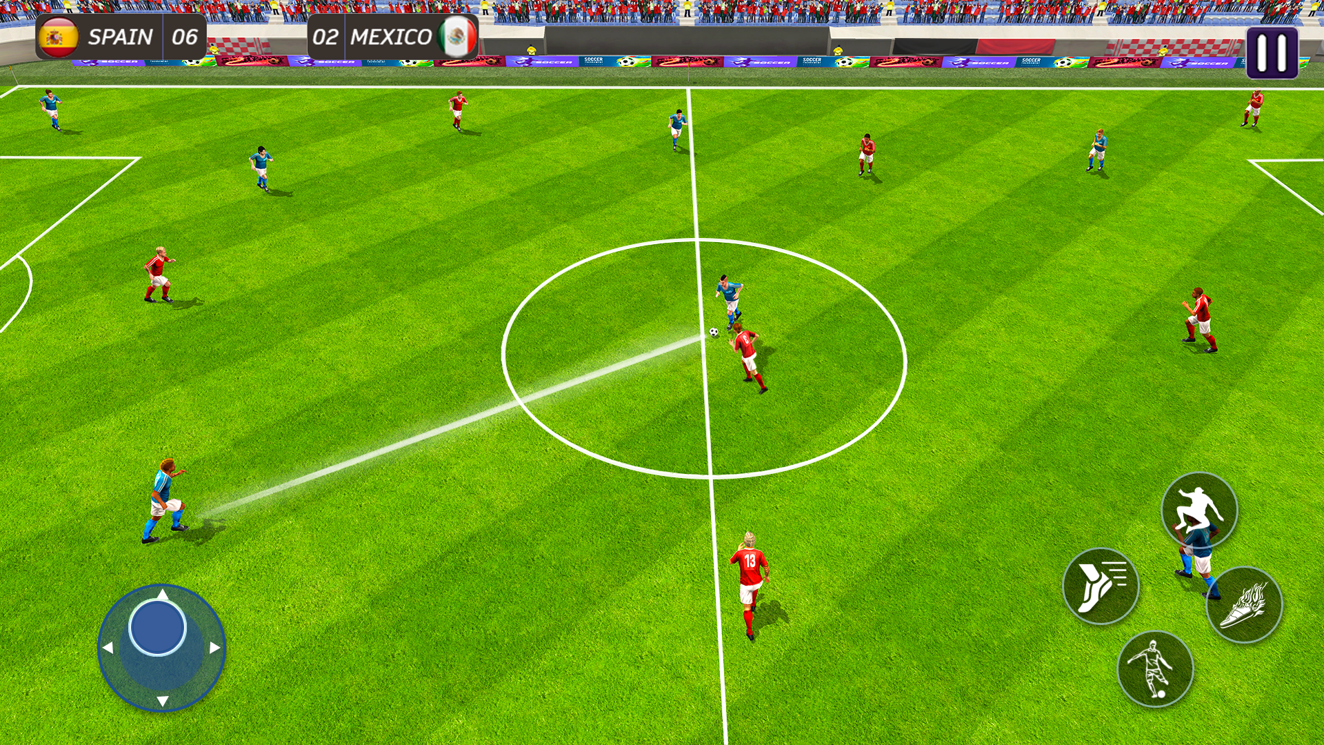 Screenshot of Football Striker Offline Game