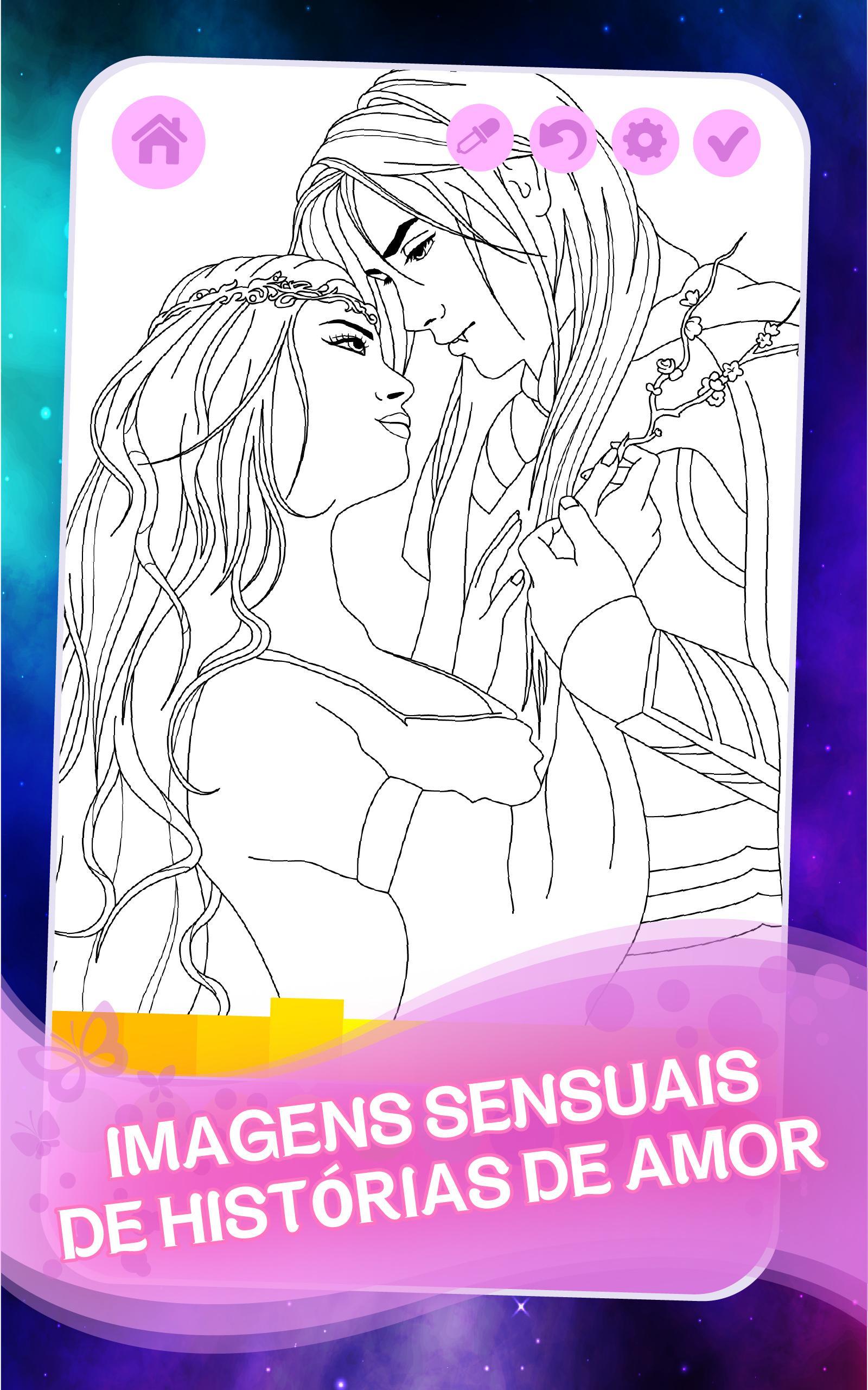 Captura de Tela do Jogo Fantasy Coloring Book