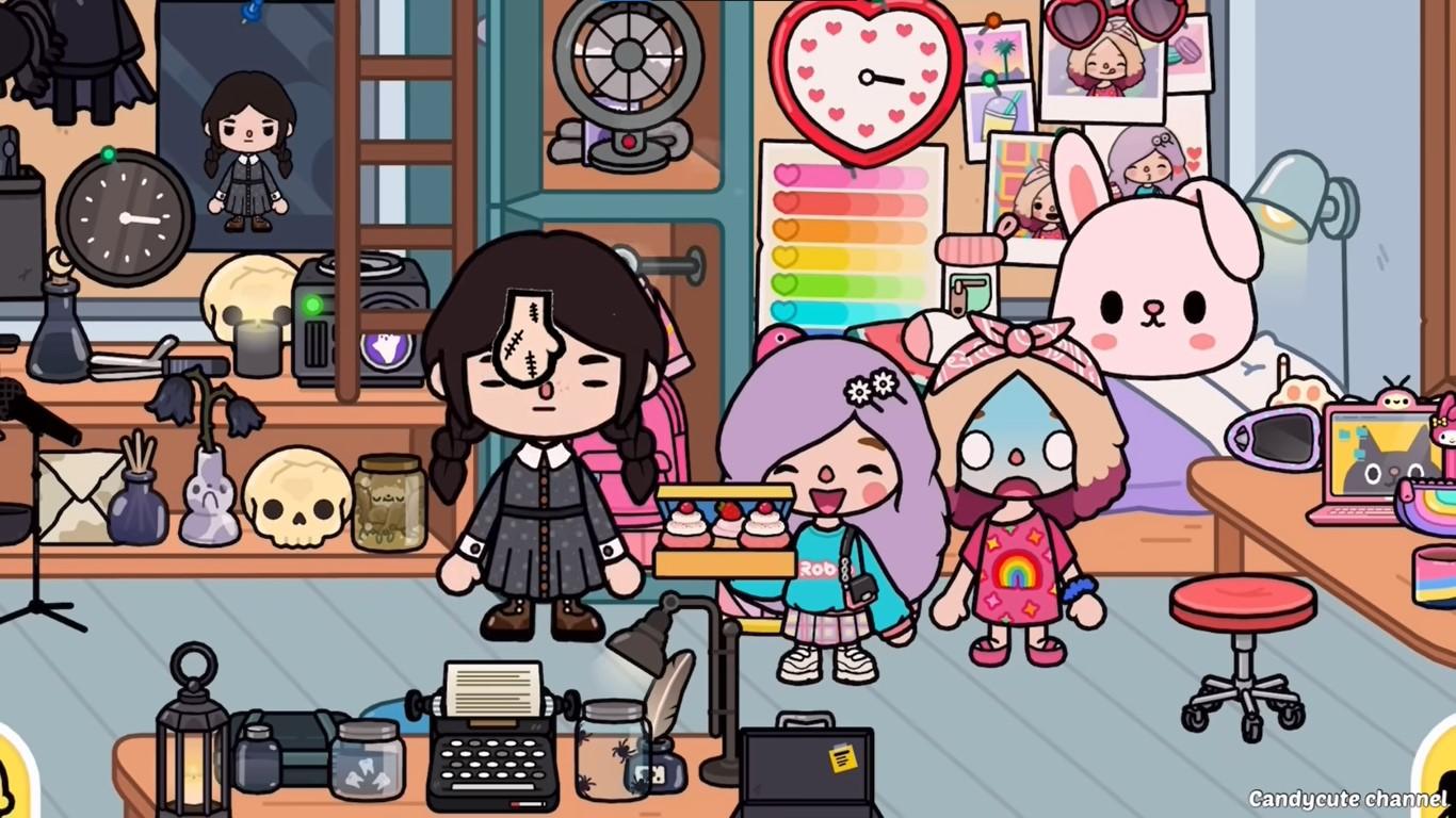 Screenshot 2 of Toca Wednesday Adams colors 