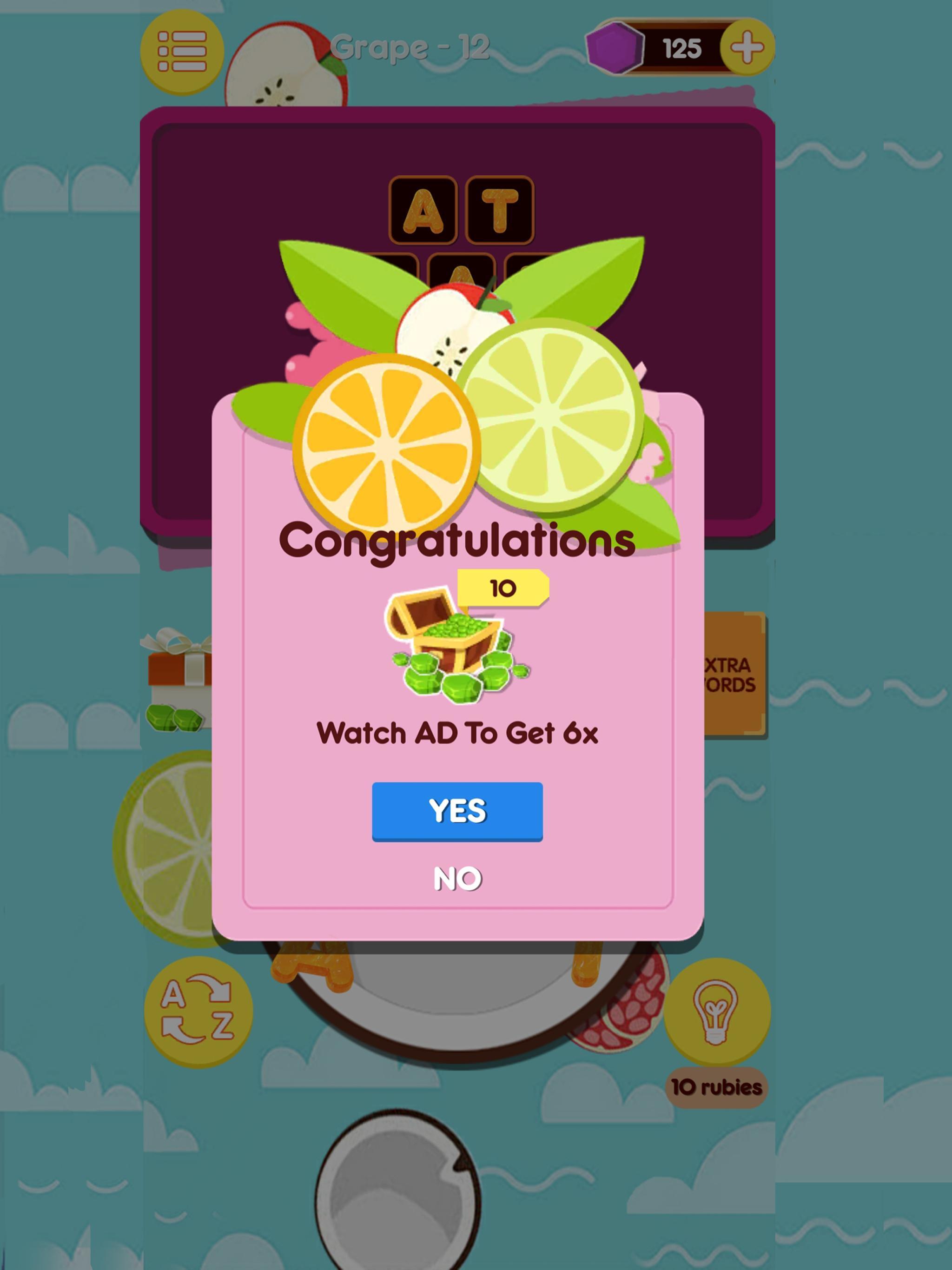 Fruit Spelling Ninja Game Screenshot