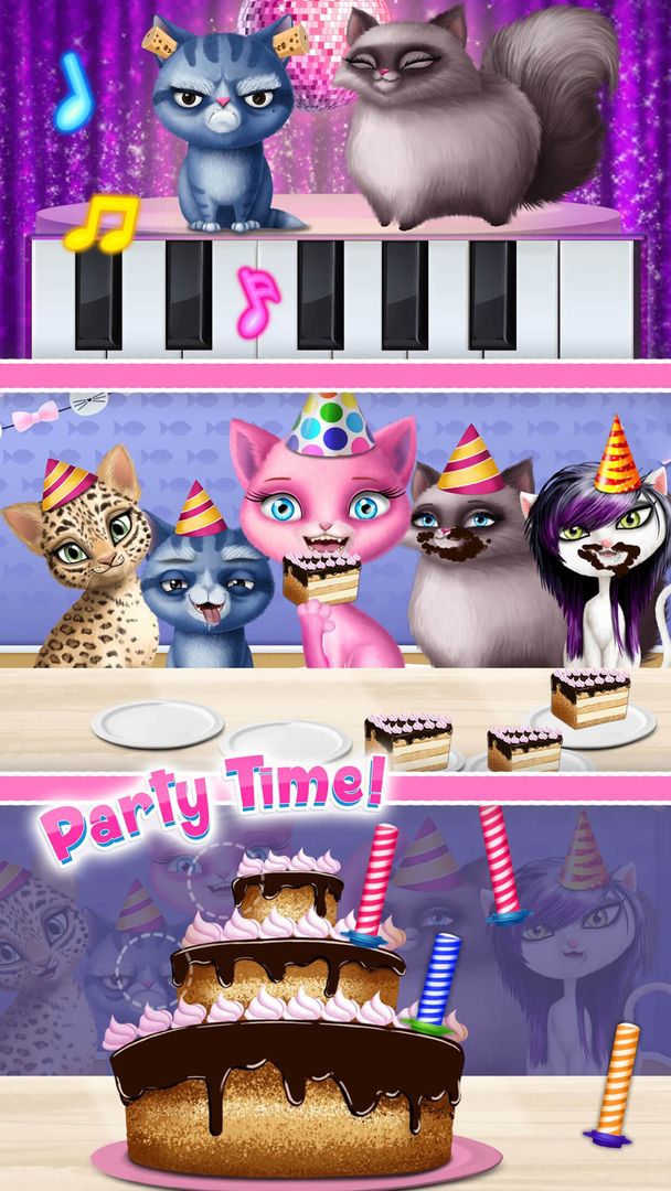 Cat Hair Salon Birthday Party 게임 스크린 샷