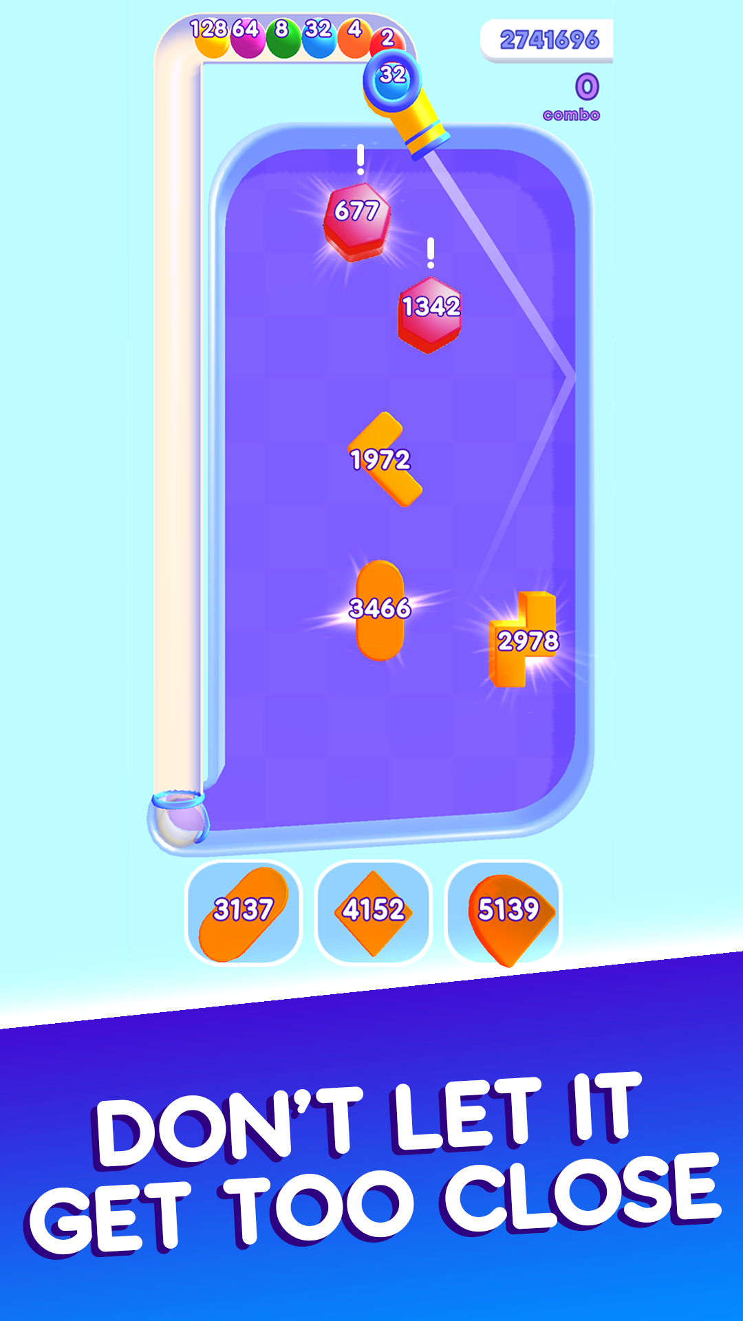 2048 Destruction Balls ゲームのスクリーンショット