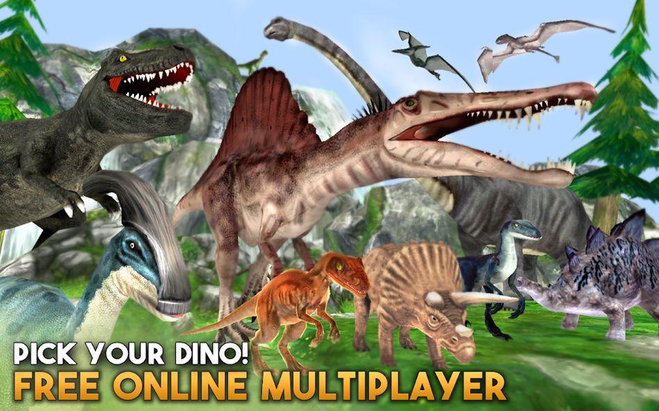 Dino World Online - Hunters 3D遊戲截圖