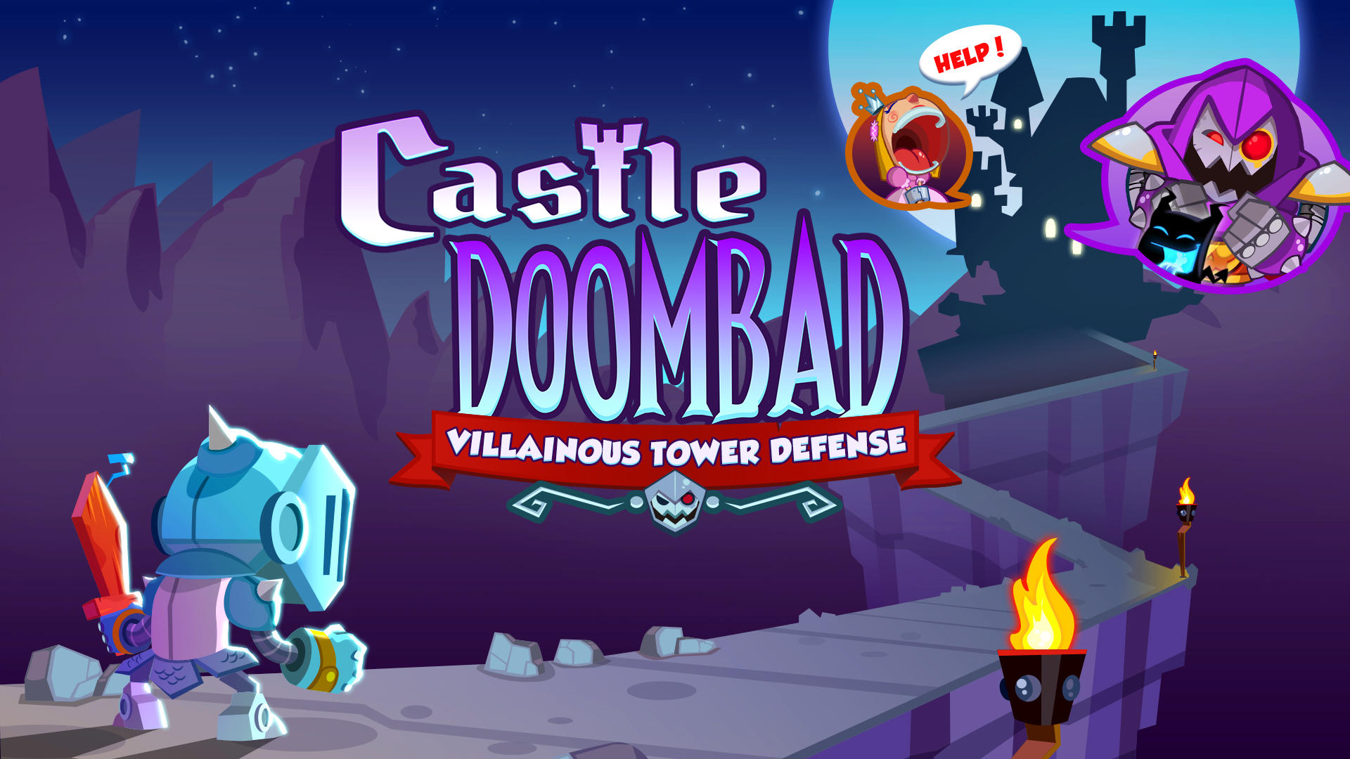 Captura de Tela do Jogo Castle Doombad: Free To Slay