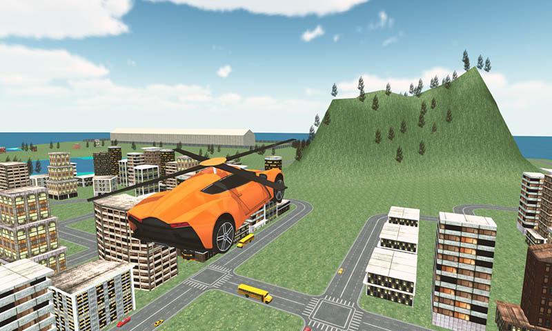 Flying Rescue Helicopter Car ภาพหน้าจอเกม